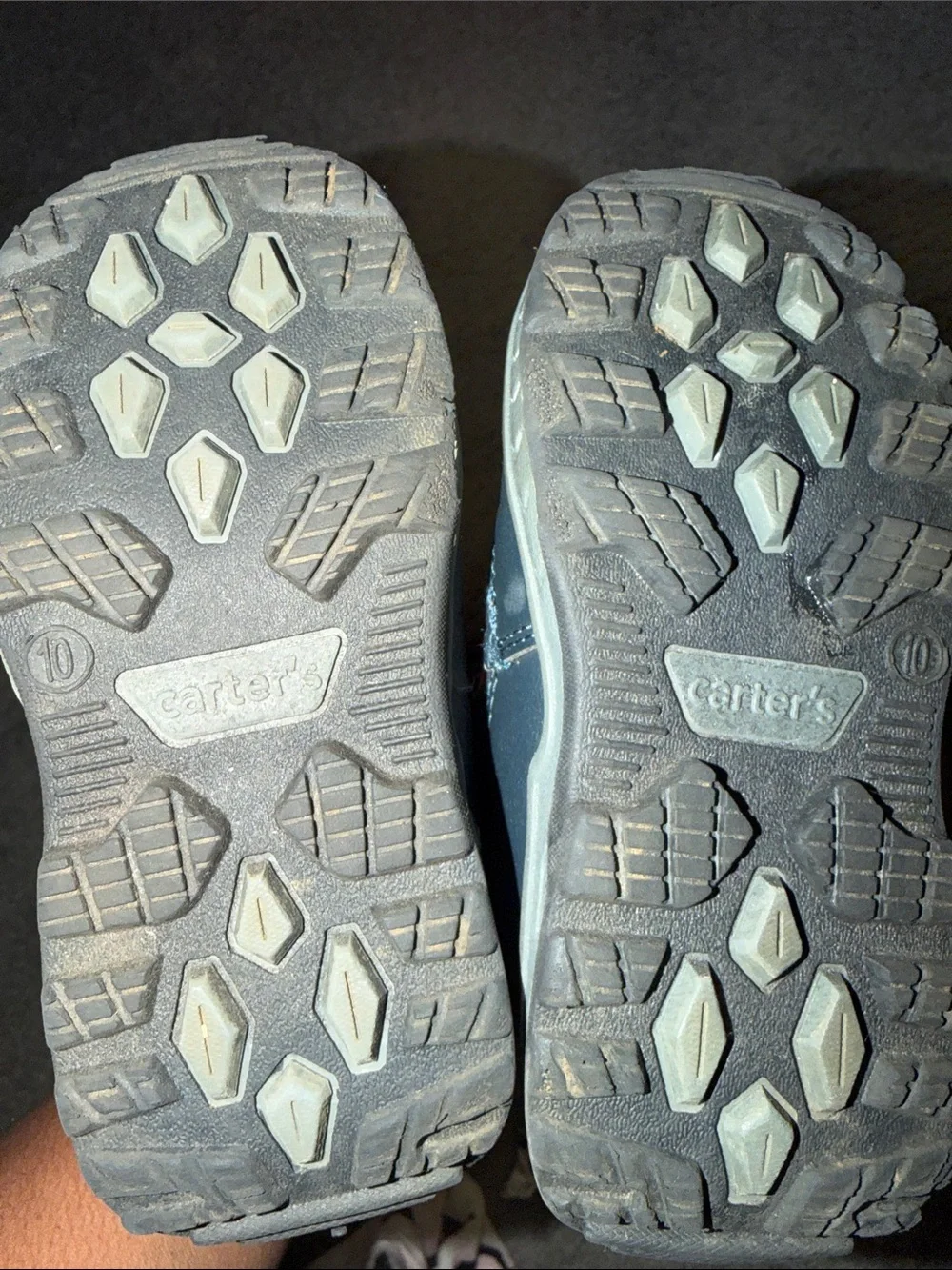 Carter's Navy and Orange Toddler Waterproof Snow Boots